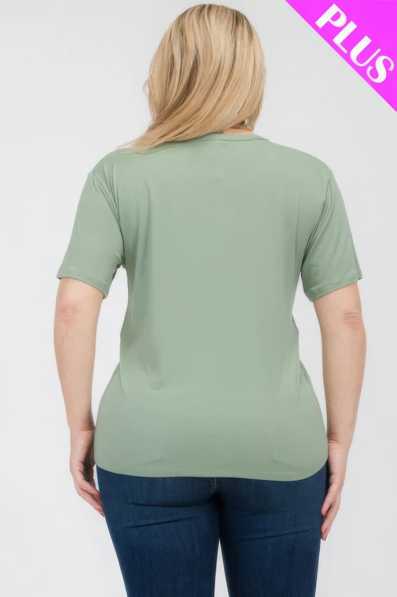 Plus Size Basic Short Sleeve T-shirt